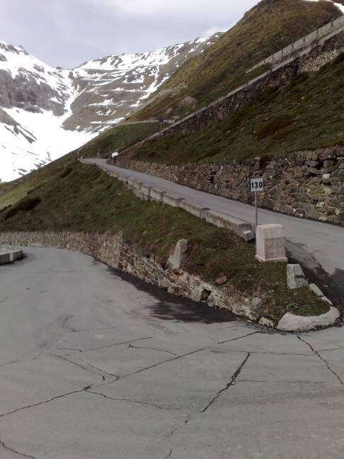 stelvio uitzicht op top vanaf bocht 20